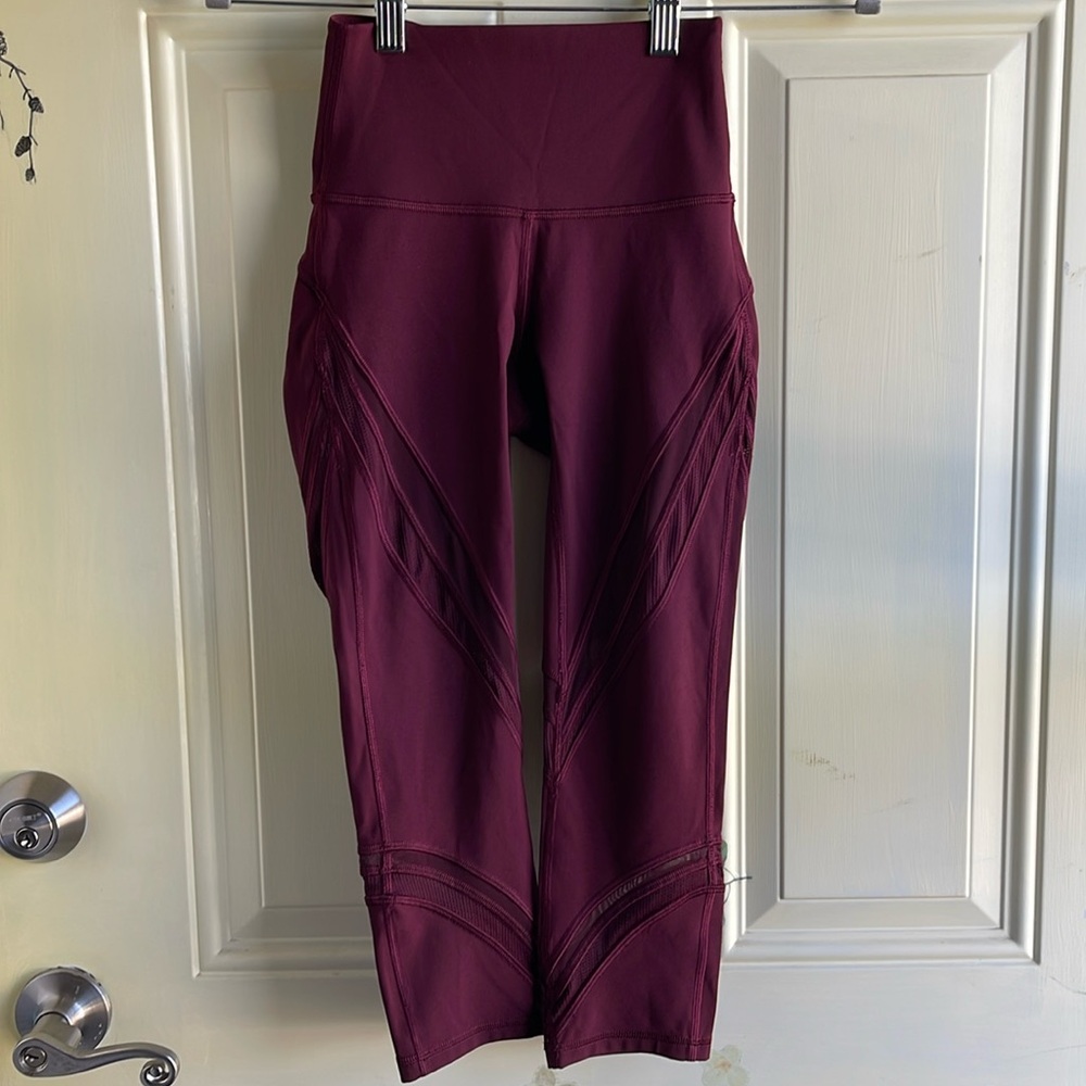 Lululemon Wunder Under High Rise Crop 21” Mesh